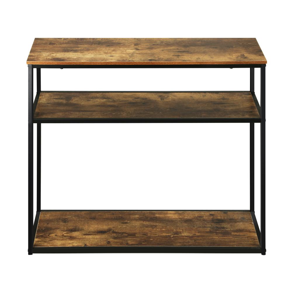 Oikiture Hall Console Table Metal Hallway Desk Entry Display Wooden Furniture-Console Table-PEROZ Accessories
