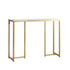 Shop Oikiture Console Table Hallway Entry Side Tables Marble Effect Hall Display White&Gold  | PEROZ Australia