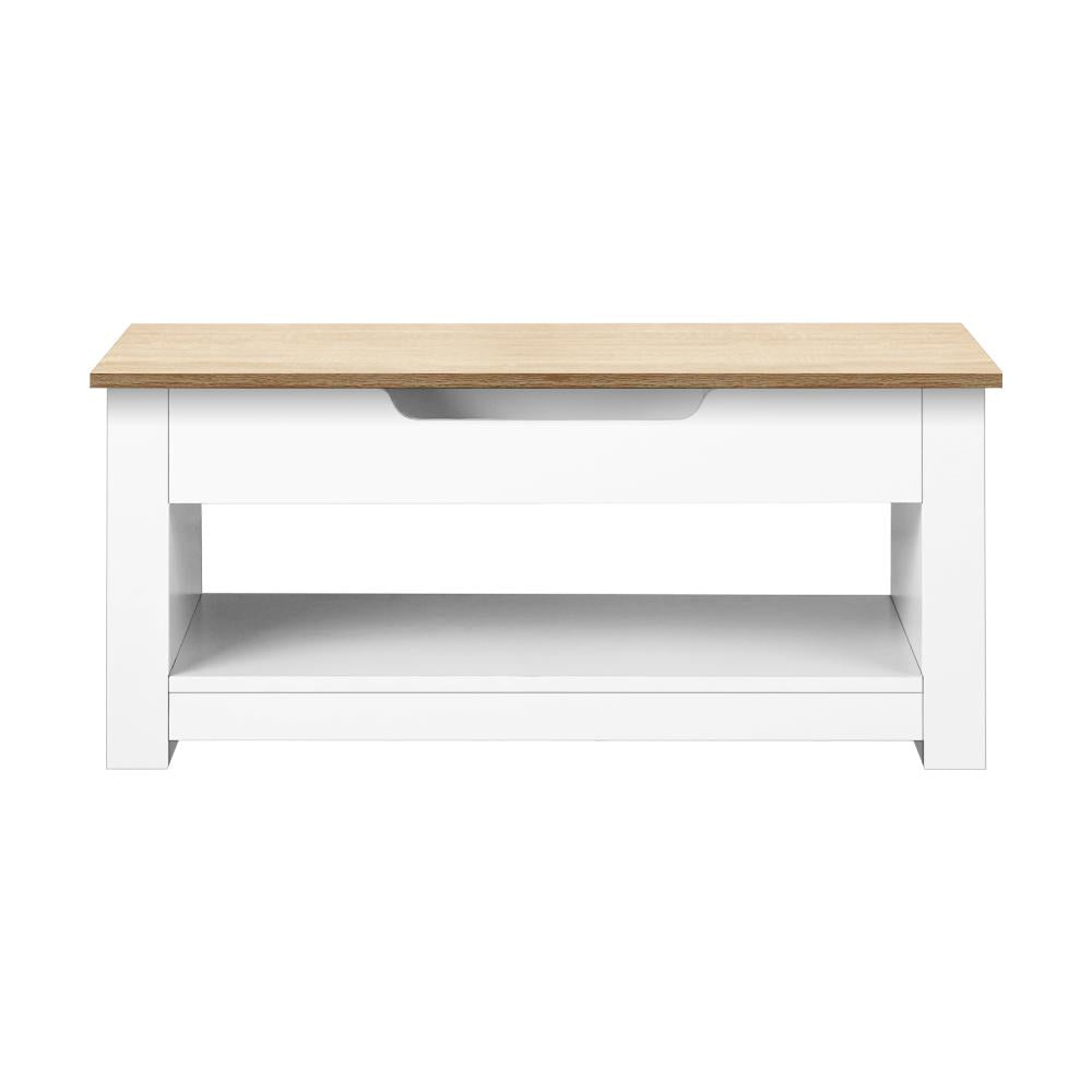 Oikiture Coffee Table Lift Up Top Modern Tables Hidden Storage Shelf Display-Coffee Table-PEROZ Accessories