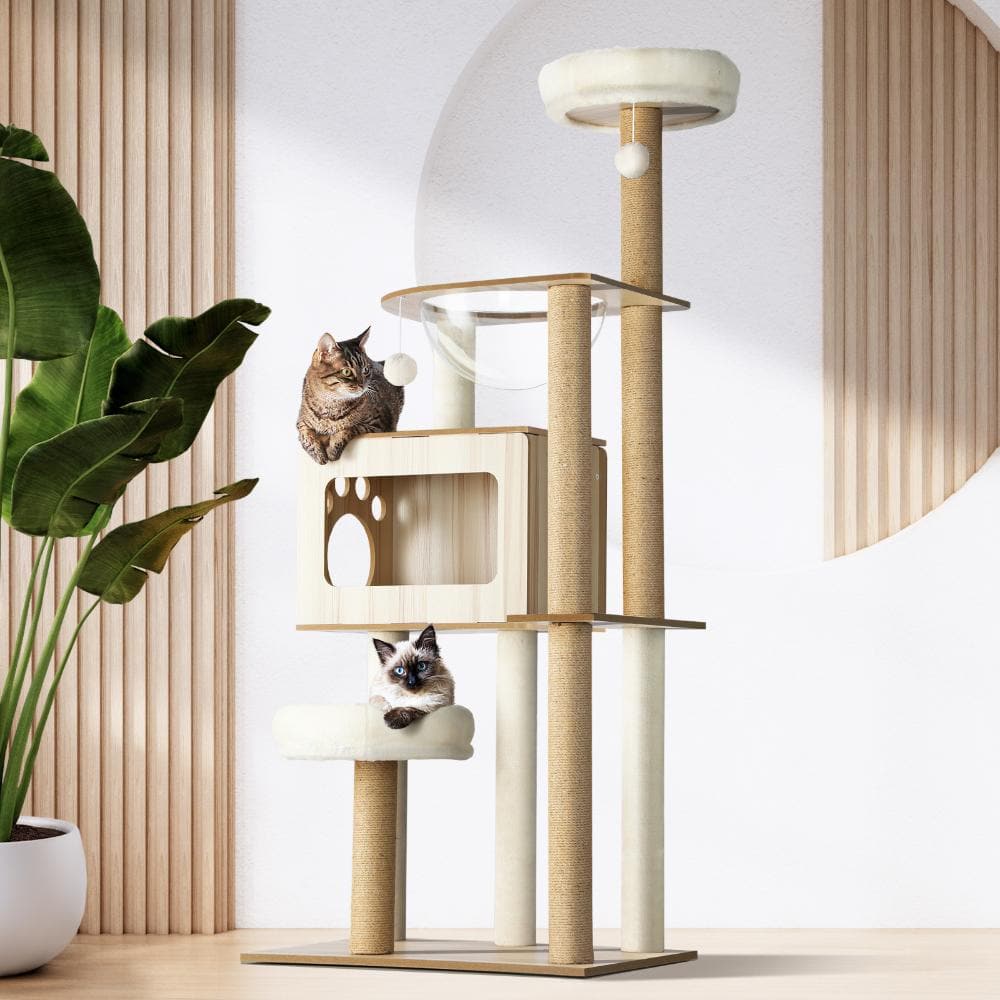 Alopet Cat Tree Tower Scratching Post Scratcher Cats Condo House Bed Furniture-Cat Tree-PEROZ Accessories