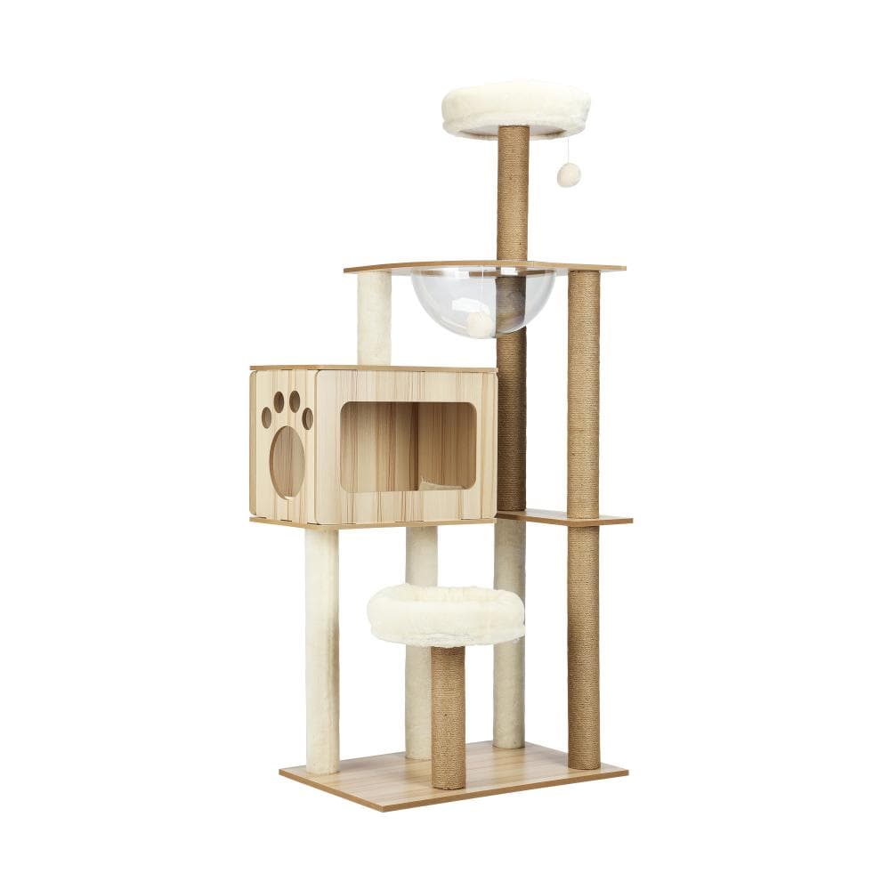 Alopet Cat Tree Tower Scratching Post Scratcher Cats Condo House Bed Furniture-Cat Tree-PEROZ Accessories