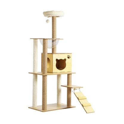 Alopet Cat Tree Trees Wooden Scratching Post Scratcher Tower Condo Pet Furniture-Cat Tree-PEROZ Accessories