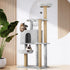 Alopet 140cm Cat Tree, Grey Cat Tower Cat Scratching Post-Cat Tree-PEROZ Accessories