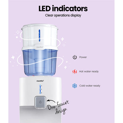 Comfee Water Cooler Dispenser Stand Chiller Cold Hot 15L Purifier Bottle Filter-Appliances &gt; Kitchen Appliances-PEROZ Accessories