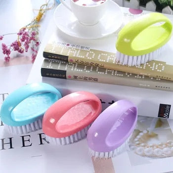 Anyhouz Laundry Brush Blue Multi-Functional Cleaning Washing Flexible Scrub for Bathroom or Kitchen-Bathroom and Toilet Accessories-PEROZ Accessories