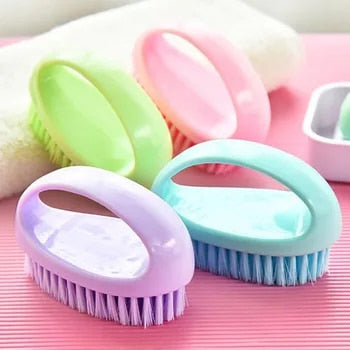 Anyhouz Laundry Brush Blue Multi-Functional Cleaning Washing Flexible Scrub for Bathroom or Kitchen-Bathroom and Toilet Accessories-PEROZ Accessories