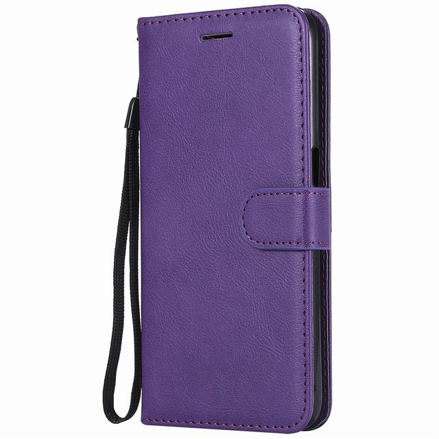 Anymob Xiaomi Redmi Case Purple Wallet Magnetic Flip Leather Cover Phone Protection-Mobile Phone Cases-PEROZ Accessories