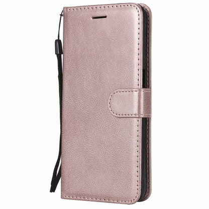 Anymob Xiaomi Redmi Case Rose Pink Luxury Solid Color Leather Wallet Flip Phone Cover Protection-Mobile Phone Cases-PEROZ Accessories