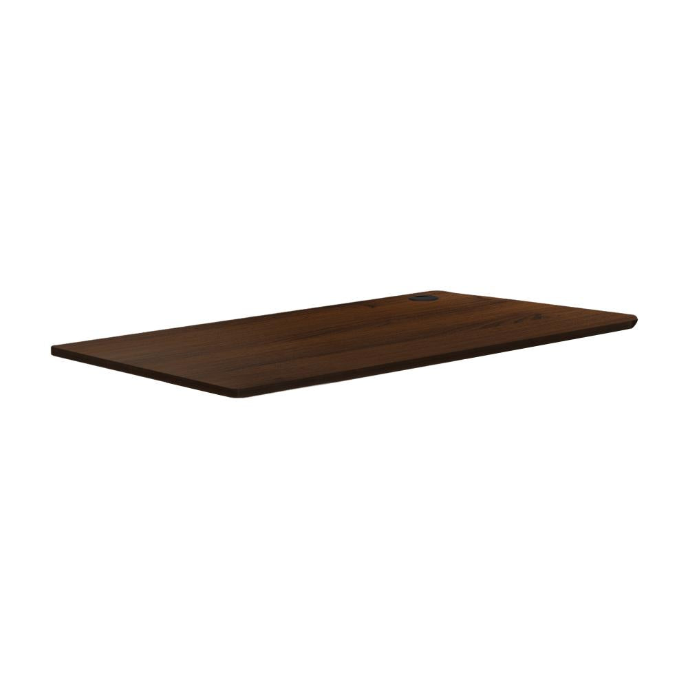 Oikiture Standing Desk Top Adjustable Electric Desk Board Computer Table Walnut-Desk Board-PEROZ Accessories