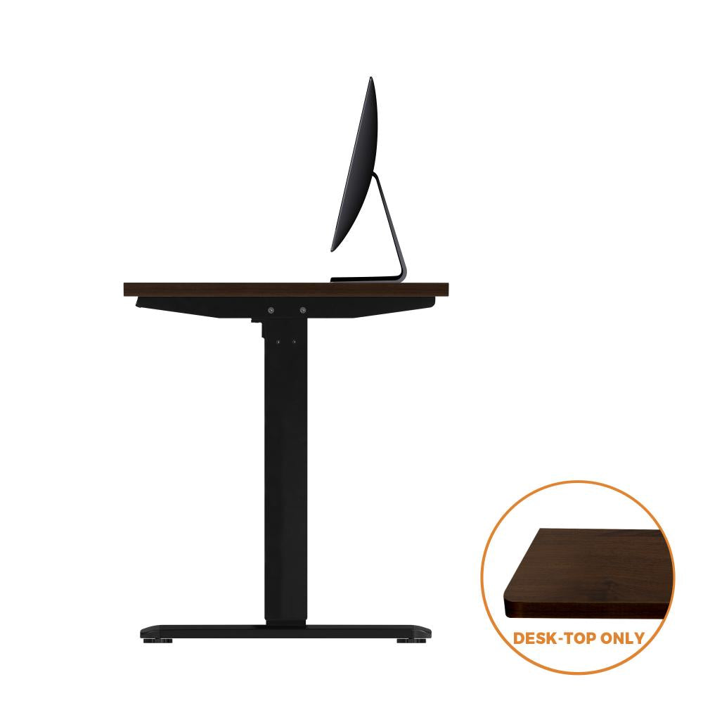 Oikiture Standing Desk Top Adjustable Electric Desk Board Computer Table Walnut-Desk Board-PEROZ Accessories