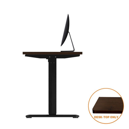 Oikiture Standing Desk Top Adjustable Electric Desk Board Computer Table Walnut-Desk Board-PEROZ Accessories