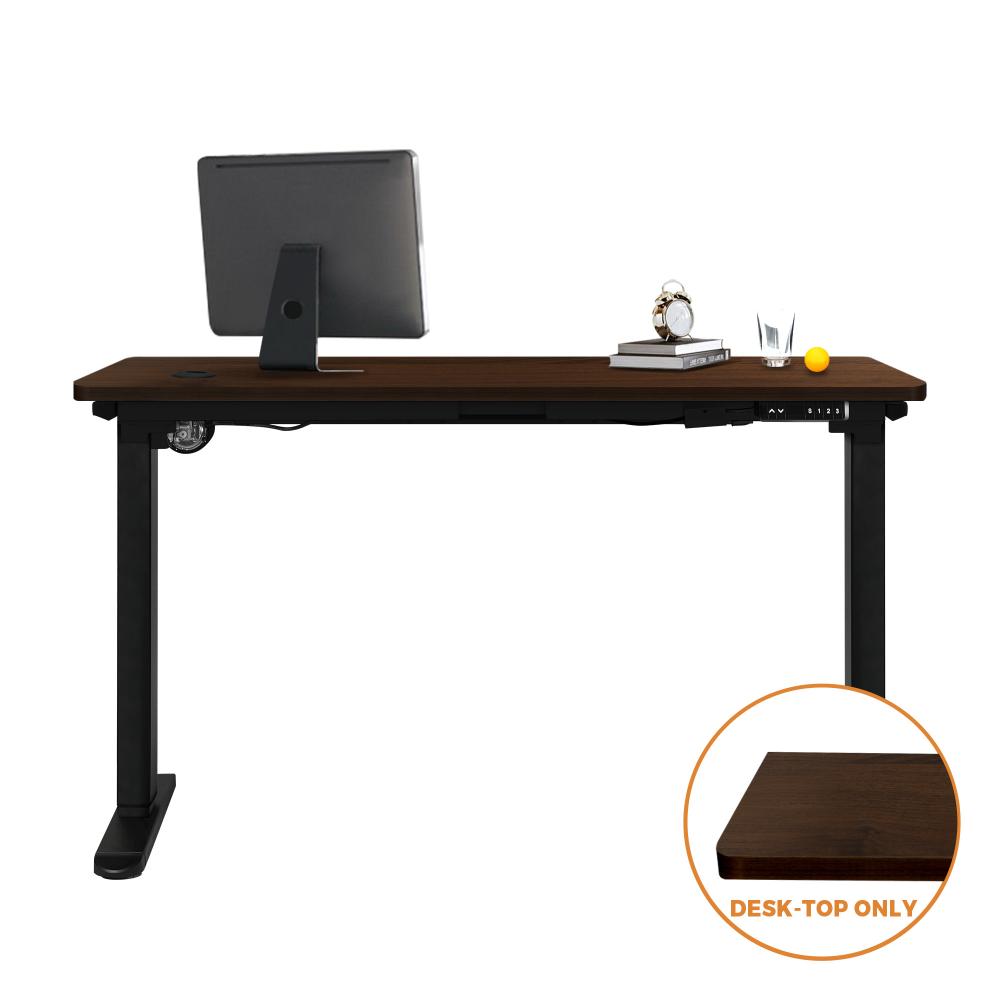 Oikiture Standing Desk Top Adjustable Electric Desk Board Computer Table Walnut-Desk Board-PEROZ Accessories