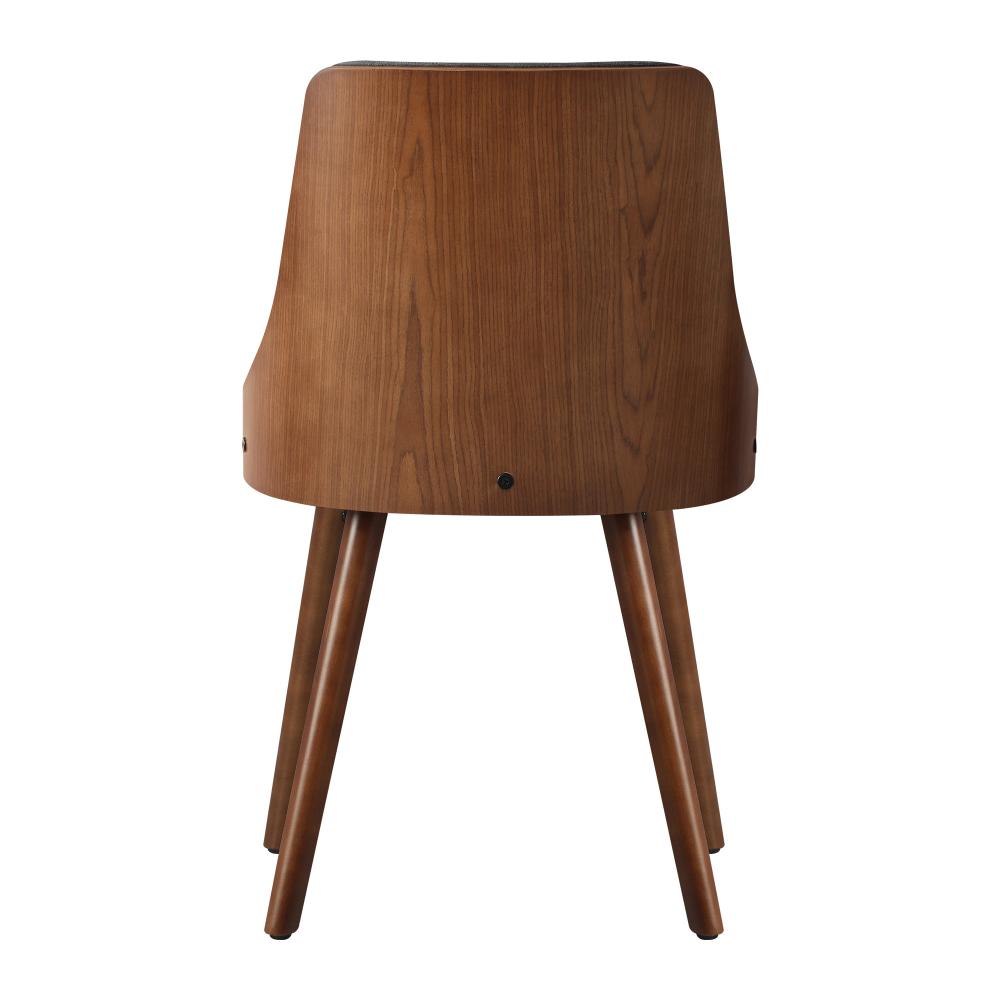 Oikiture Dining Chairs Wooden Chair Kitchen Cafe Faux Linen fabric Padded Seatx2-Dining Chair-PEROZ Accessories