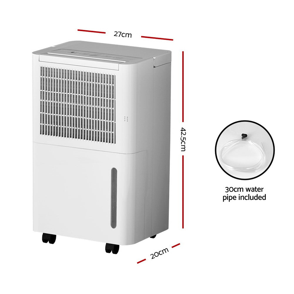 Devanti 12L Portable Dehumidifier Air Dryer Purifier Home Moisture Absorber-Appliances &gt; Aroma Diffusers &amp; Humidifiers-PEROZ Accessories