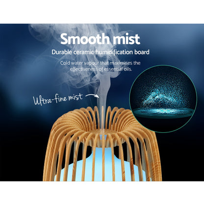 Devanti 4-In-1 Aroma Diffuser Aromatherapy Humidifier Essential Oil 500ml-Appliances &gt; Aroma Diffusers &amp; Humidifiers-PEROZ Accessories