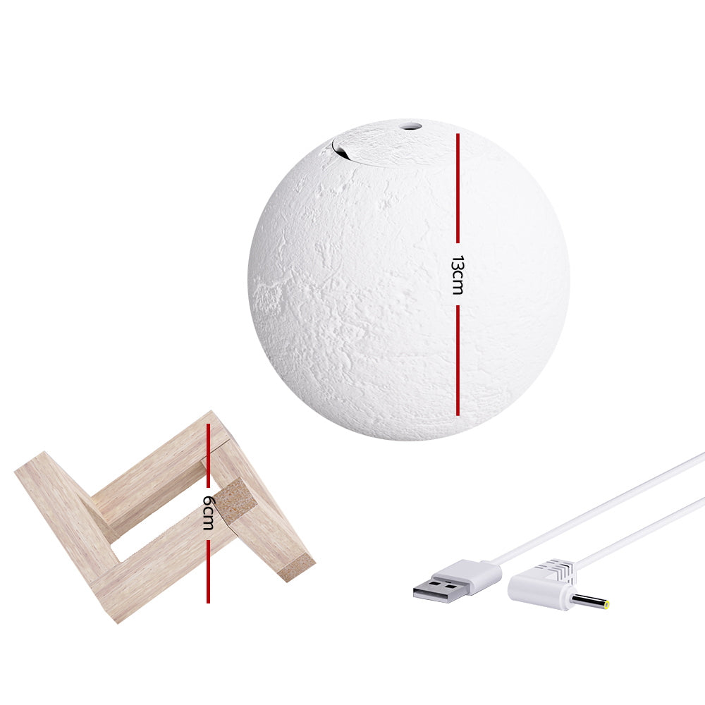 Devanti Aroma Diffuser LED Moon Lamp 880ml-Home &amp; Garden &gt; Green Houses-PEROZ Accessories