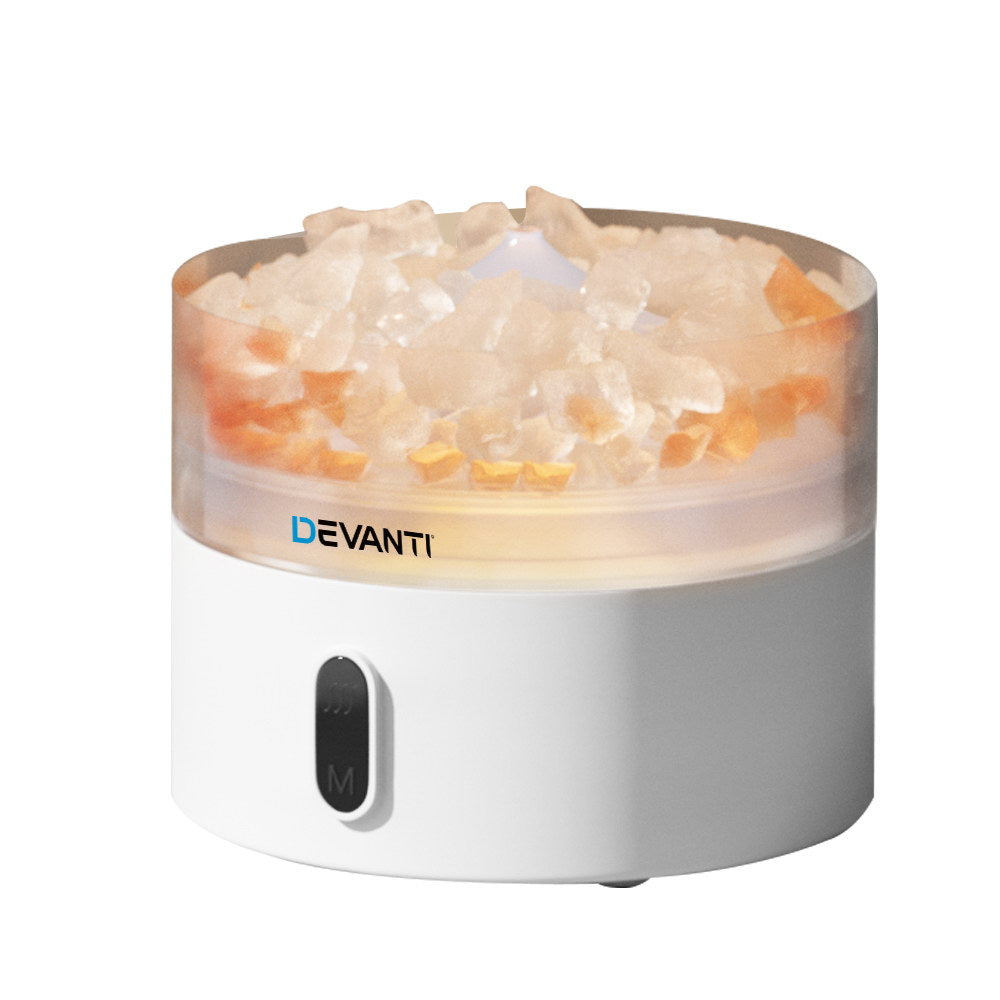 Devanti Aroma Diffuser Aromatherapy Essential Oils Air Humidifier LED Crystal-Appliances &gt; Aroma Diffusers &amp; Humidifiers-PEROZ Accessories