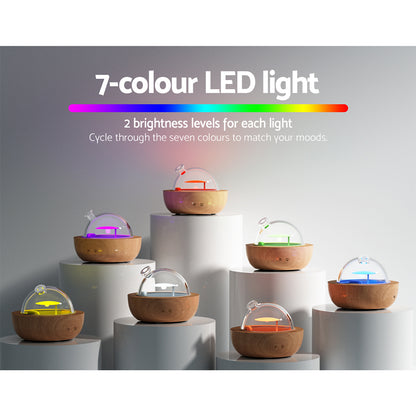 Devanti Aroma Diffuser Aromatherapy Humidifier Purifier Essential Oil LED Glass-Appliances &gt; Aroma Diffusers &amp; Humidifiers-PEROZ Accessories