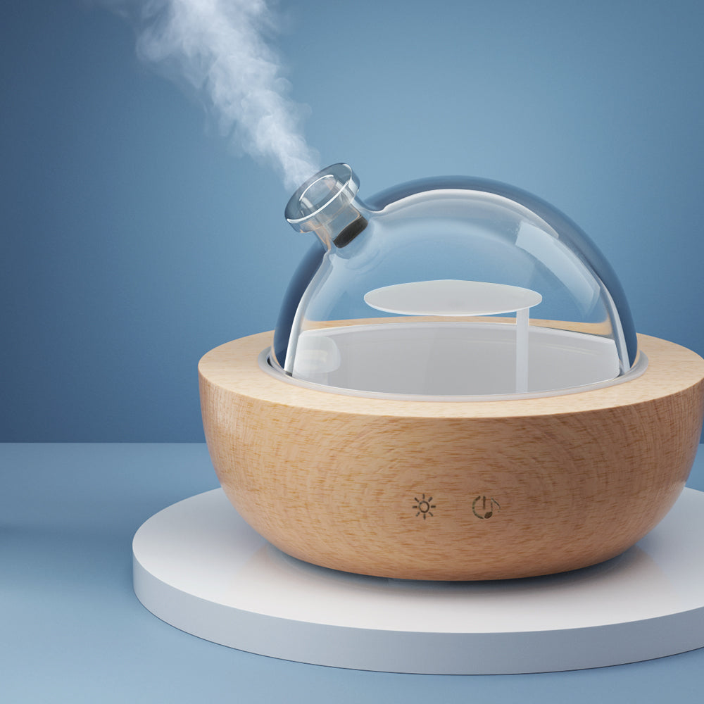 Devanti Aroma Diffuser Aromatherapy Humidifier Purifier Essential Oil LED Glass-Appliances &gt; Aroma Diffusers &amp; Humidifiers-PEROZ Accessories