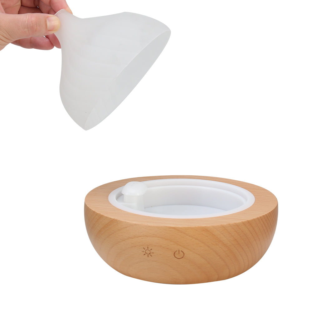 Devanti Aroma Aromatherapy Diffuser LED Oil Ultrasonic Air Humidifier Glass Wood-Appliances &gt; Aroma Diffusers &amp; Humidifiers-PEROZ Accessories