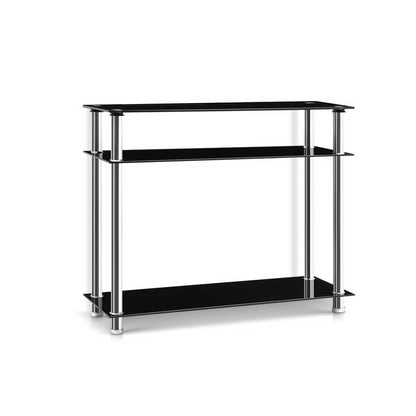 Artiss Entry Hall Console Table - Black &amp; Silver-Furniture &gt; Living Room - Peroz Australia - Image - 2