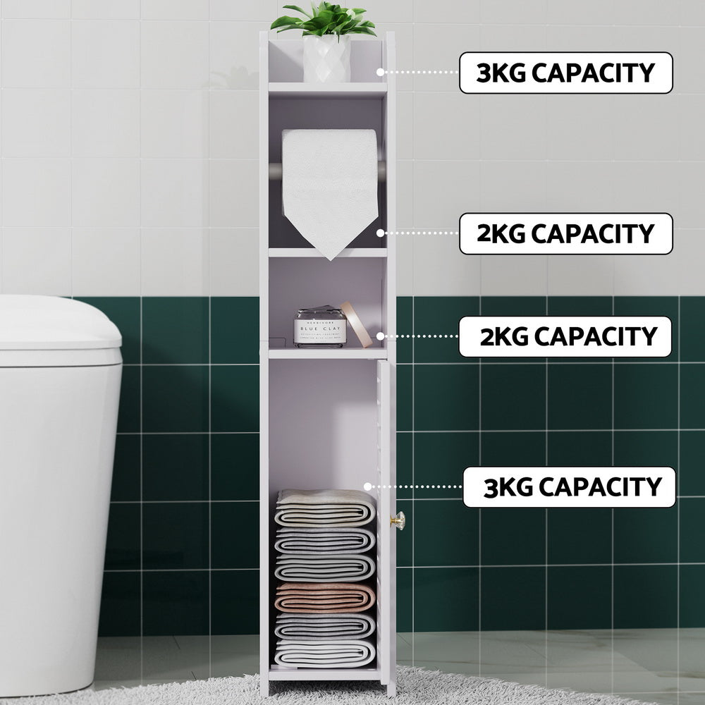 Artiss Bathroom Cabinet Toilet Roll Holder Tissue Organizer 3 Tier Floor Cabinet-Furniture &gt; Bathroom-PEROZ Accessories