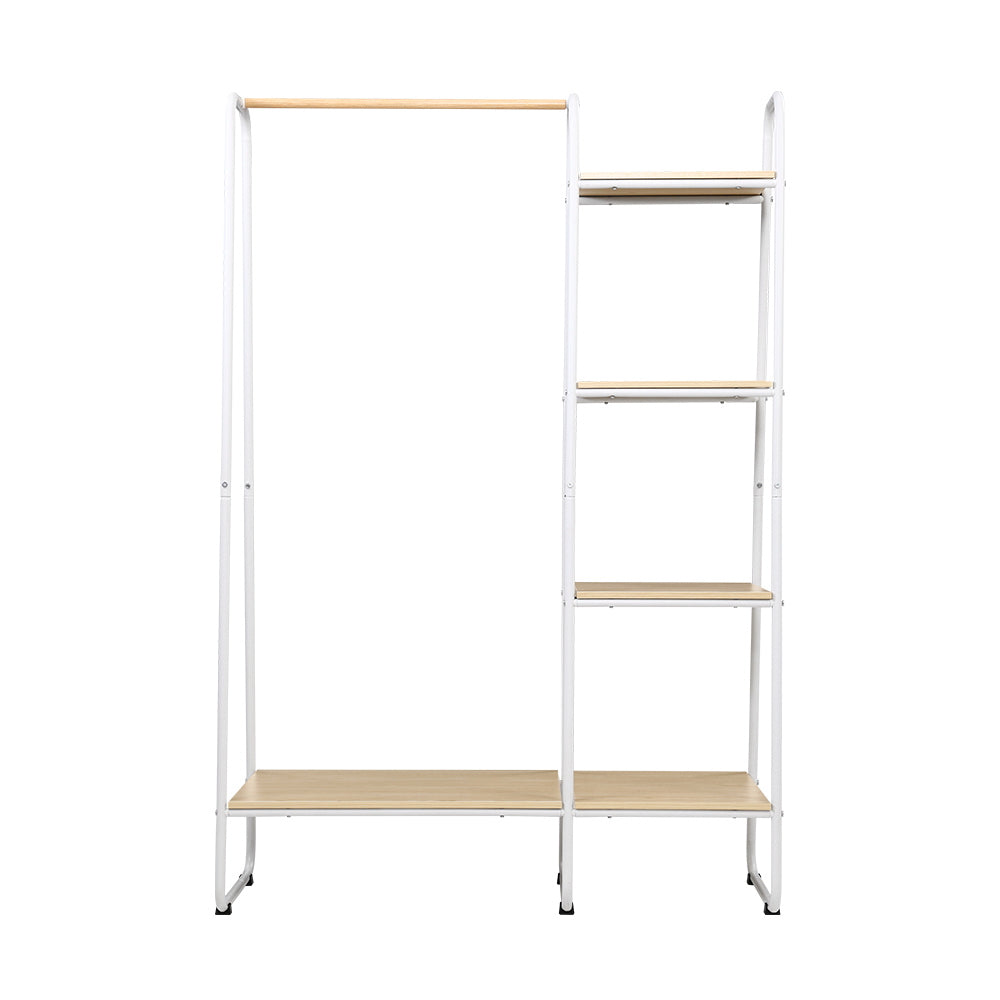 Artiss Clothes Rack Coat Stand 150cm Hanger Closet White-Furniture &gt; Bedroom-PEROZ Accessories