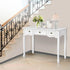 Artiss Hall Console Table Hallway Side Dressing Entry Wooden French Drawer White-Furniture > Bedroom - Peroz Australia - Image - 1