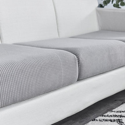 Anyhouz Sofa Cover Gray Polyester Thick Stretchable Cushion For Living Room 1Pc Enlarge Size 130-160cm-Slipcovers-PEROZ Accessories
