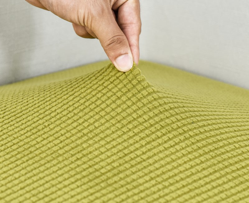 Anyhouz Sofa Cover Green Polyester Thick Stretchable Cushion For Living Room 1Pc Back Cushion-Slipcovers-PEROZ Accessories