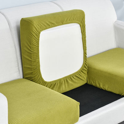 Anyhouz Sofa Cover Green Polyester Thick Stretchable Cushion For Living Room 1Pc Back Cushion-Slipcovers-PEROZ Accessories