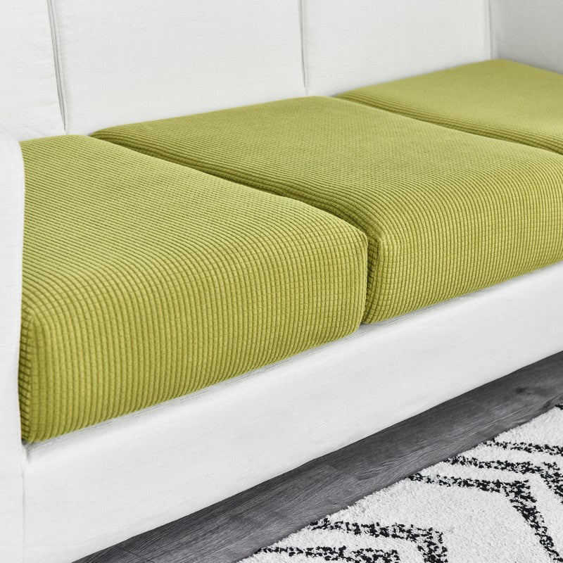 Anyhouz Sofa Cover Green Polyester Thick Stretchable Cushion For Living Room 1Pc Back Cushion-Slipcovers-PEROZ Accessories