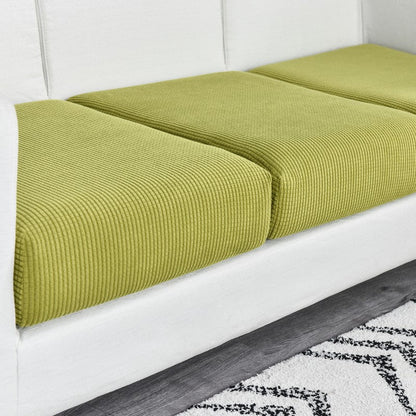 Anyhouz Sofa Cover Green Polyester Thick Stretchable Cushion For Living Room 1Pc Back Cushion-Slipcovers-PEROZ Accessories