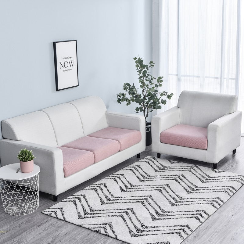 Anyhouz Sofa Cover Old Rose Polyester Thick Stretchable Cushion For Living Room 1Pc Enlarge Size 160-185cmx85-105cm-Slipcovers-PEROZ Accessories