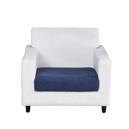 Anyhouz Sofa Cover Navy Polyester Thick Stretchable Cushion For Living Room 1Pc Enlarge Size 90-130cm-Slipcovers-PEROZ Accessories