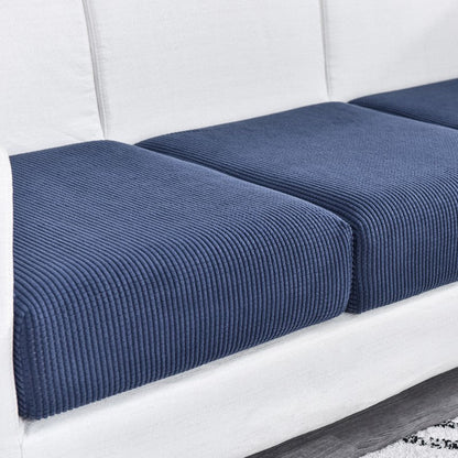 Anyhouz Sofa Cover Navy Polyester Thick Stretchable Cushion For Living Room 1Pc Enlarge Size 90-130cm-Slipcovers-PEROZ Accessories