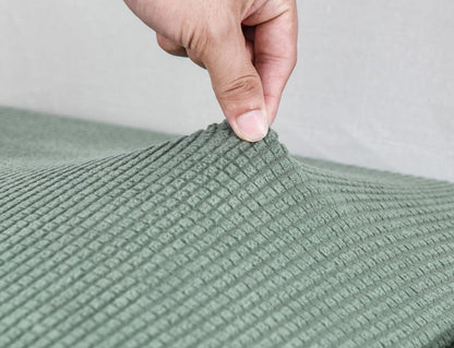 Anyhouz Sofa Cover Cypress Green Polyester Thick Stretchable Cushion For Living Room 1Pc Back Cushion-Slipcovers-PEROZ Accessories