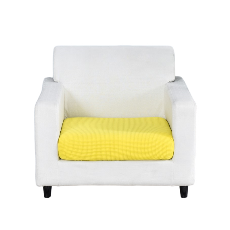Anyhouz Sofa Cover Yellow Polyester Thick Stretchable Cushion For Living Room 1Pc Enlarge Size 90-130cm-Slipcovers-PEROZ Accessories