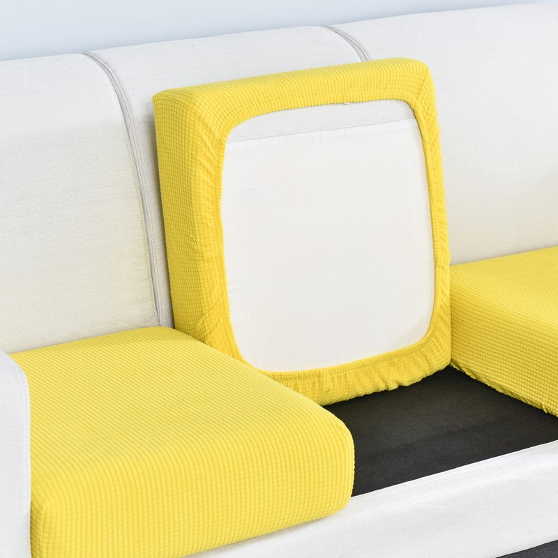 Anyhouz Sofa Cover Yellow Polyester Thick Stretchable Cushion For Living Room 1Pc Enlarge Size 130-160cm-Slipcovers-PEROZ Accessories