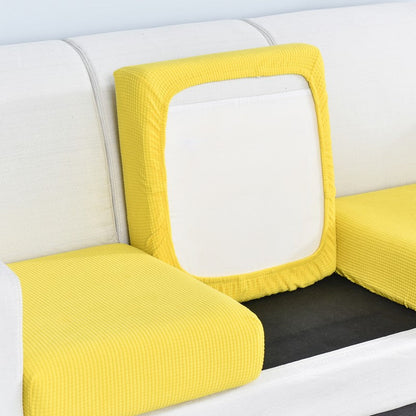 Anyhouz Sofa Cover Yellow Polyester Thick Stretchable Cushion For Living Room 1Pc Enlarge Size 130-160cm-Slipcovers-PEROZ Accessories