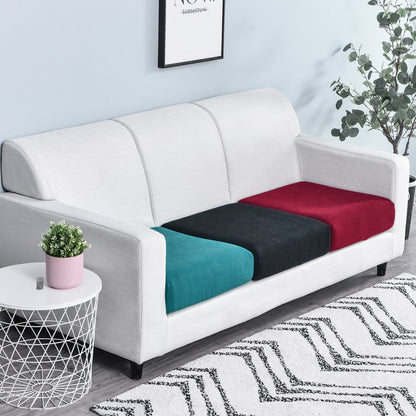 Anyhouz Sofa Cover Teal Blue Polyester Thick Stretchable Cushion For Living Room 1Pc Enlarge Size 90-130cm-Slipcovers-PEROZ Accessories
