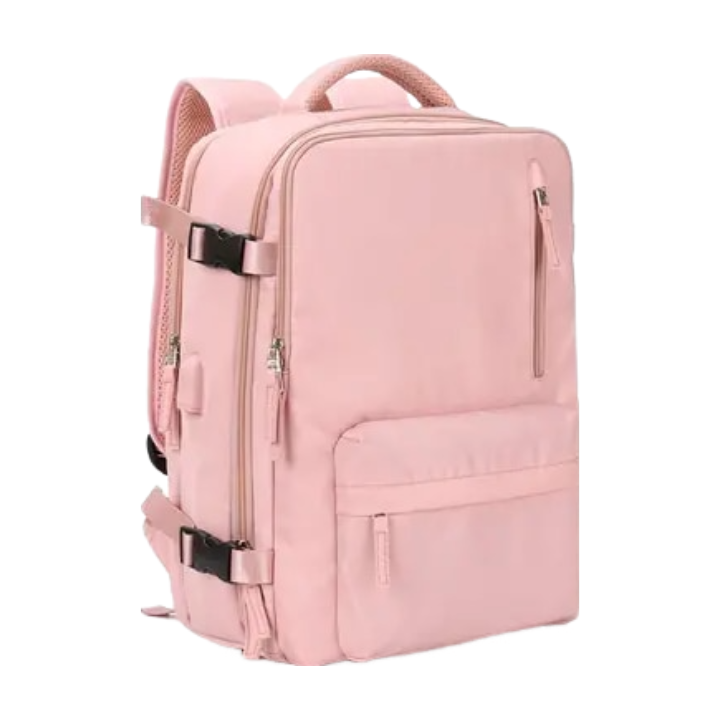Anypack Backpack Pink Bag Large Capacity Multi-Function Suitcase USB Charging School Luggage Lightweight-Backpacks-PEROZ Accessories