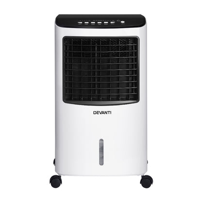 Devanti Evaporative Air Cooler Conditioner Portable 8L Cooling Fan Humidifier-Appliances &gt; Air Conditioners-PEROZ Accessories