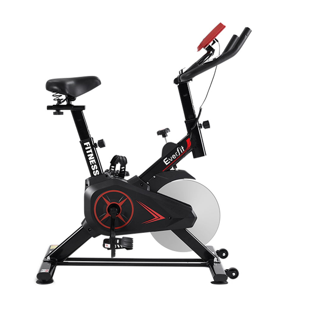 Everfit Spin Bike 10kg Flywheel Exercise Bike Fitness Workout Cycling-Sports &amp; Fitness &gt; Bikes &amp; Accessories-PEROZ Accessories