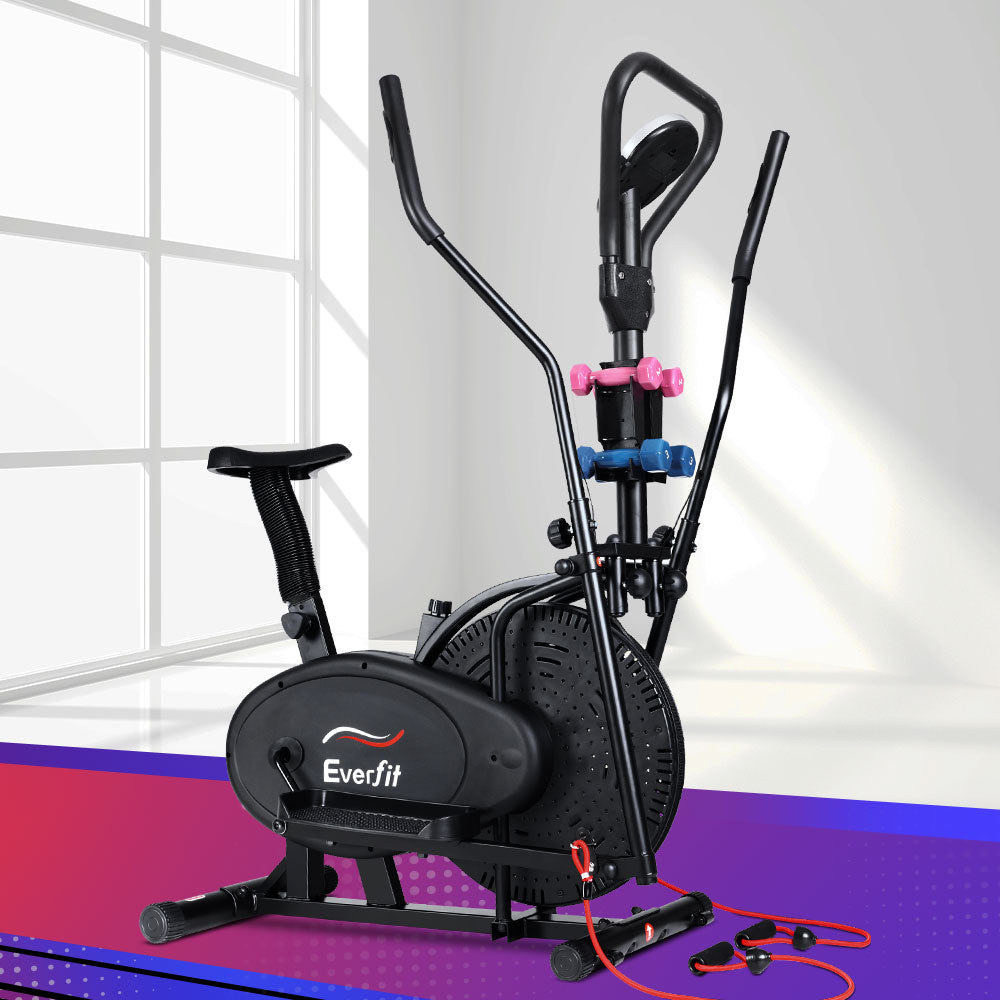 Everfit 6in1 Elliptical Cross Trainer Exercise Bike Bicycle Home Gym Fitness Machine Running Walking-Sports &amp; Fitness &gt; Fitness Accessories-PEROZ Accessories