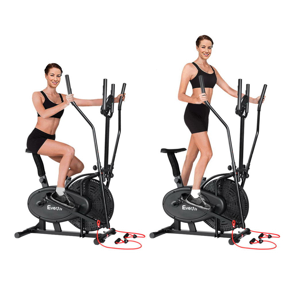 Everfit 5in1 Elliptical Cross Trainer Exercise Bike Bicycle Home Gym Fitness Machine Running Walking-Sports &amp; Fitness &gt; Fitness Accessories-PEROZ Accessories