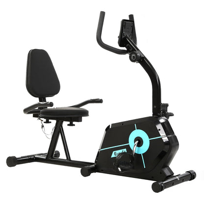 Everfit Magnetic Recumbent Exercise Bike Fitness Cycle Trainer Gym Equipment-Sports &amp; Fitness &gt; Fitness Accessories-PEROZ Accessories
