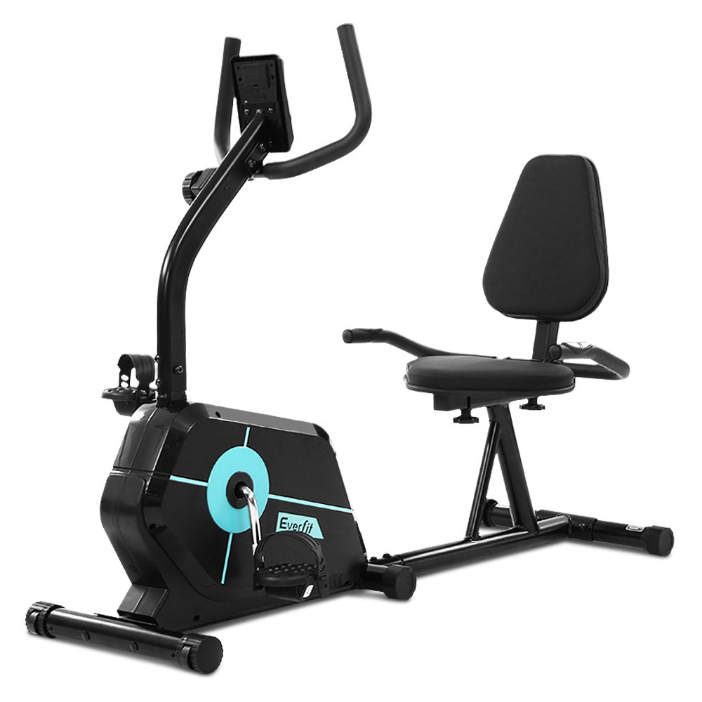 Everfit Magnetic Recumbent Exercise Bike Fitness Cycle Trainer Gym Equipment-Sports &amp; Fitness &gt; Fitness Accessories-PEROZ Accessories