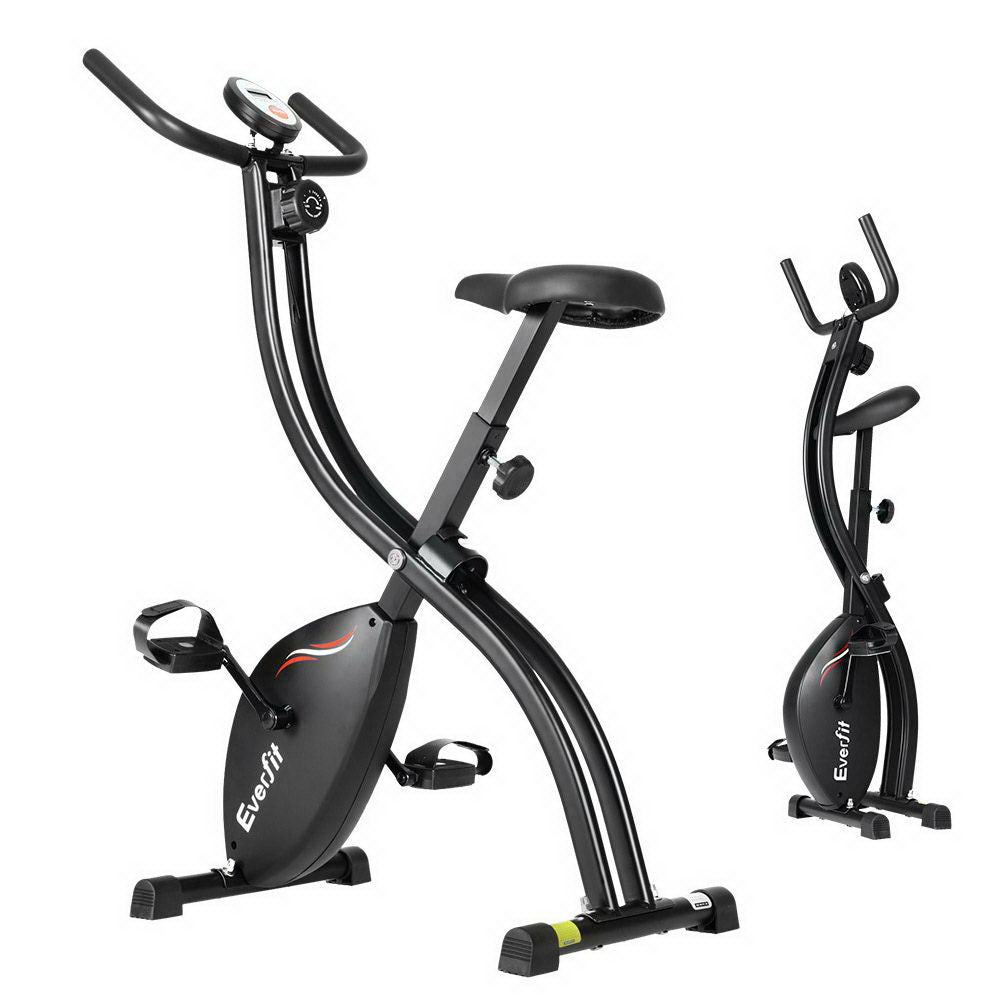 Everfit Exercise Bike X-Bike Folding Magnetic Bicycle Cycling Flywheel Fitness Machine-Sports &amp; Fitness &gt; Fitness Accessories-PEROZ Accessories