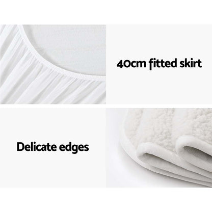 Giselle Bedding Double Size Electric Blanket Fleece-Electric Throw Blanket-PEROZ Accessories